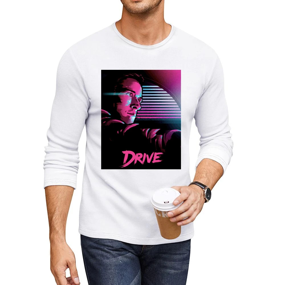 Drive Movie Ryan Gosling Poster Men CrewNeck Long Sleeve T-Shirt
