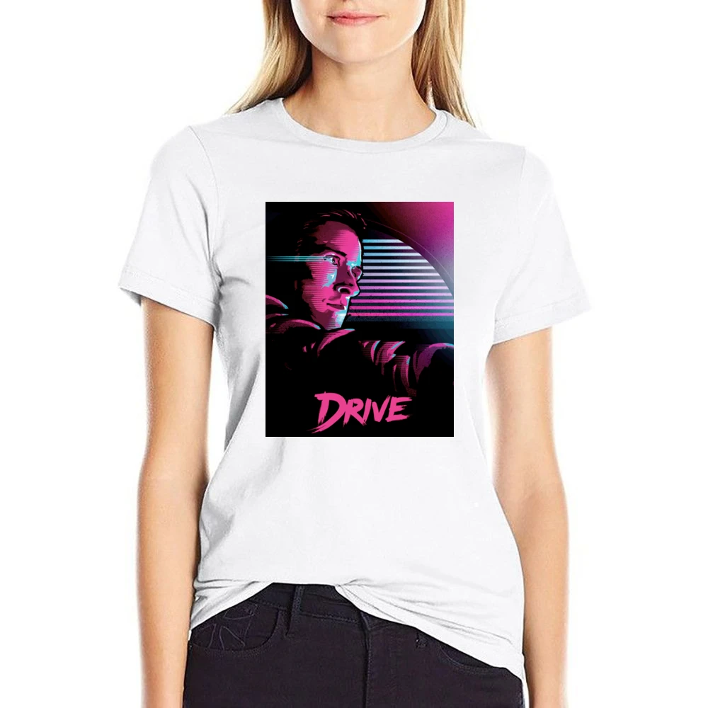 Drive Movie Ryan Gosling Poster US Size Women Ladies T-shirt