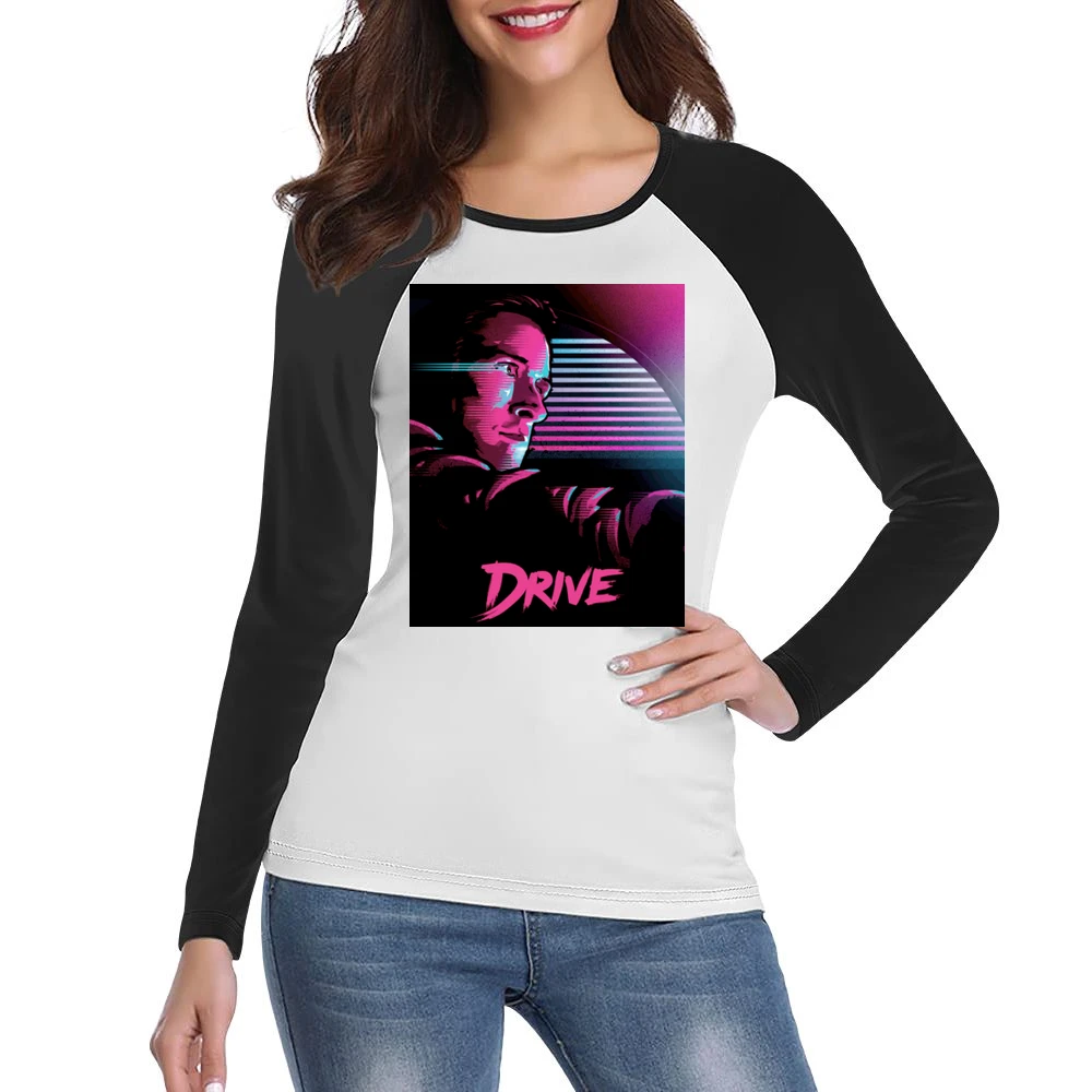 Drive Movie Ryan Gosling Poster Women Ladies Long Sleeve T-Shirt