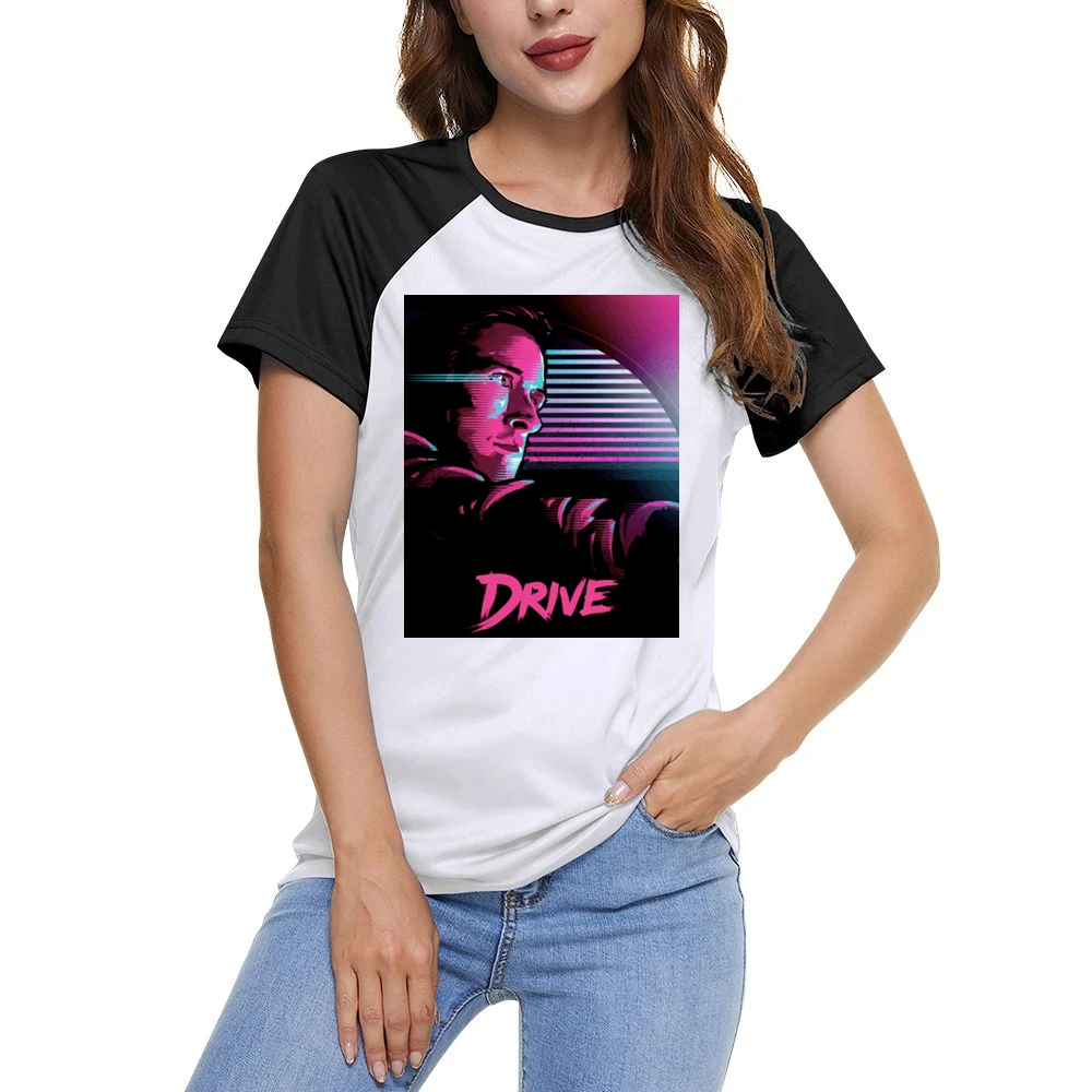 Drive Movie Ryan Gosling Poster Women Ladies Short Sleeve T-Shirt