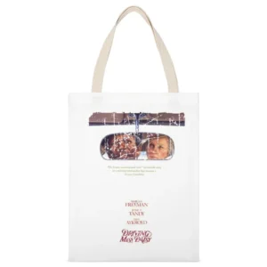Driving Miss Daisy Movie Poster Retro Aged Look White Canvas Tote Shopping Bag