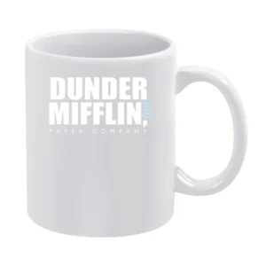 Dunder Mifflin Inc Paper Company Fun The Office Graphic Tv Show T Shir White Mug