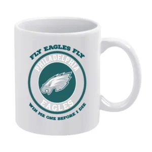 Eagles Win One Before I Die Football Team White Mug