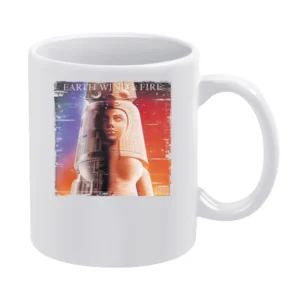 Earth Wind And Fire Raise! Album Cover Distressed Image White Mug