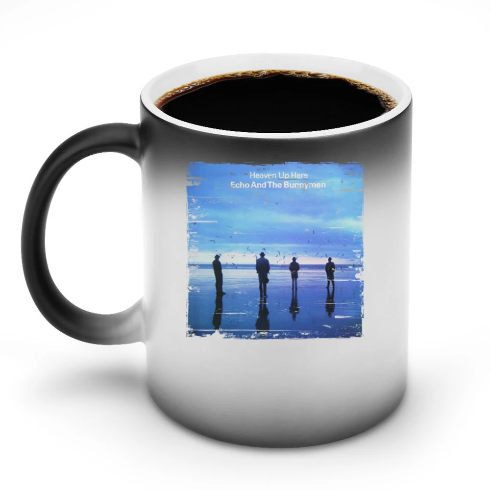 Echo And The Bunnymen Heaven Up Here Album Cover Distressed Image T Sh Discoloration Mug