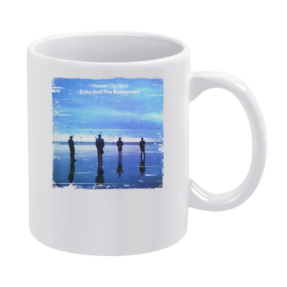 Echo And The Bunnymen Heaven Up Here Album Cover Distressed Image T Sh White Mug