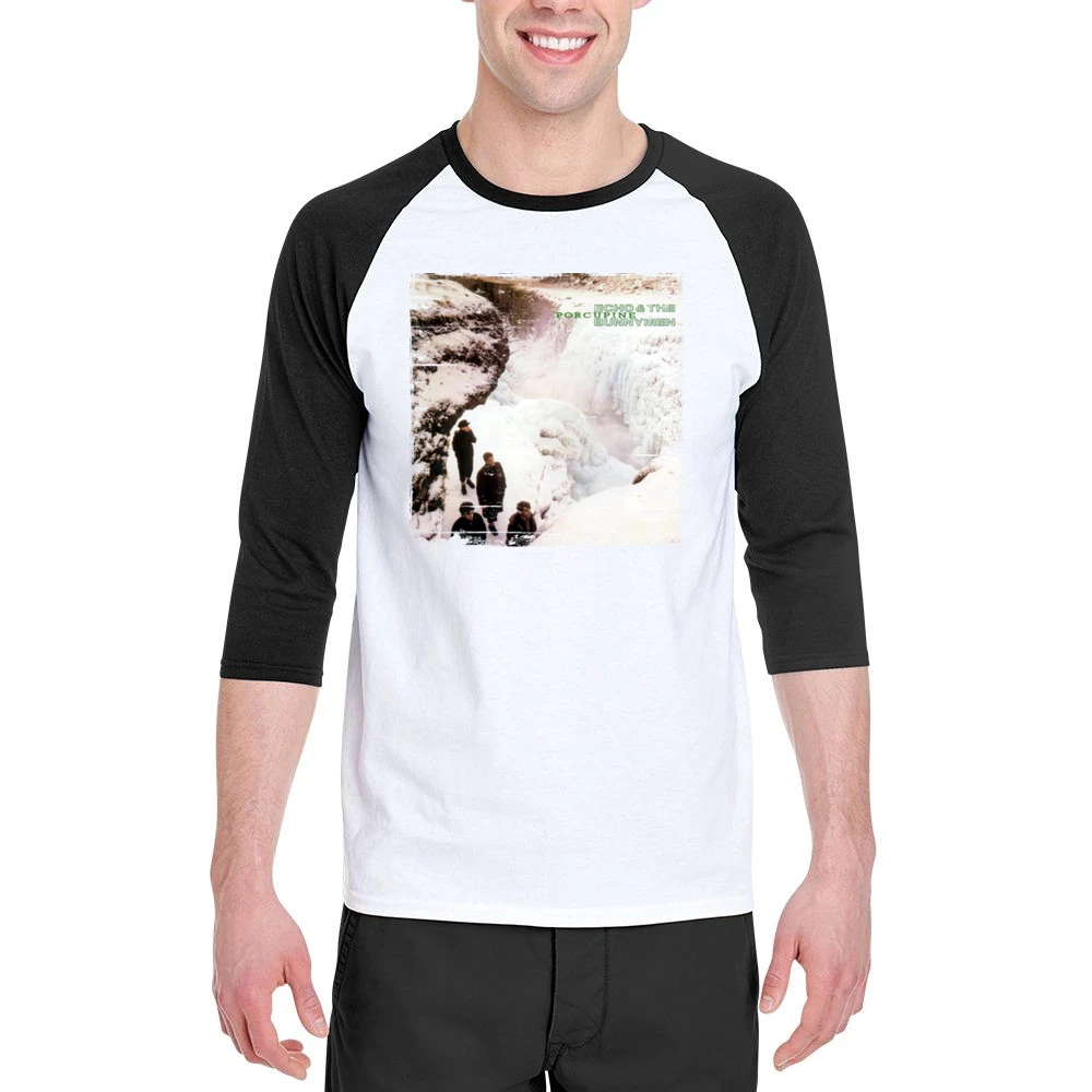 Echo And The Bunnymen Porcupine Album Cover Distressed Image Men 3/4 Sleeve T-Shirt