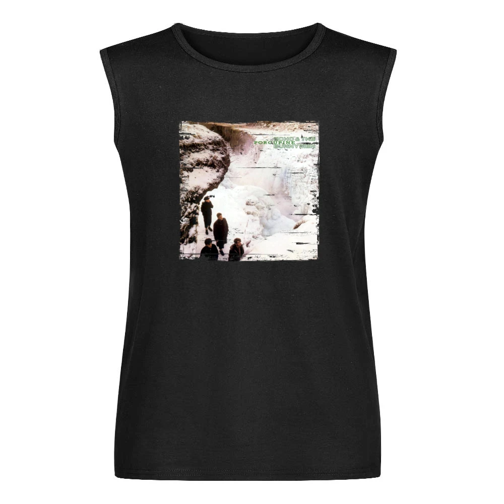 Echo And The Bunnymen Porcupine Album Cover Distressed Image Men Sleeveless T-Shirt