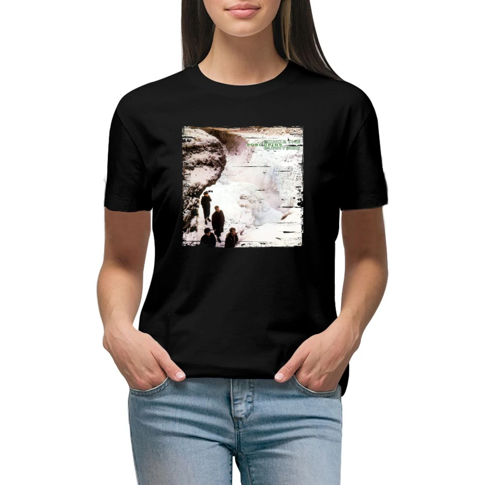 Echo And The Bunnymen Porcupine Album Cover Distressed Image Premium Women Ladies T-shirt