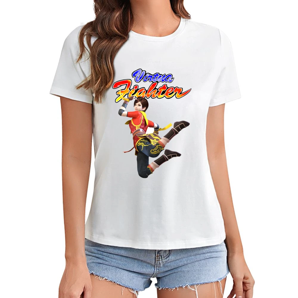 Eileen Virtua Fighter Arcade Fighting Retro Video Game Character Fan T Asian Size Women Ladies T-shirt