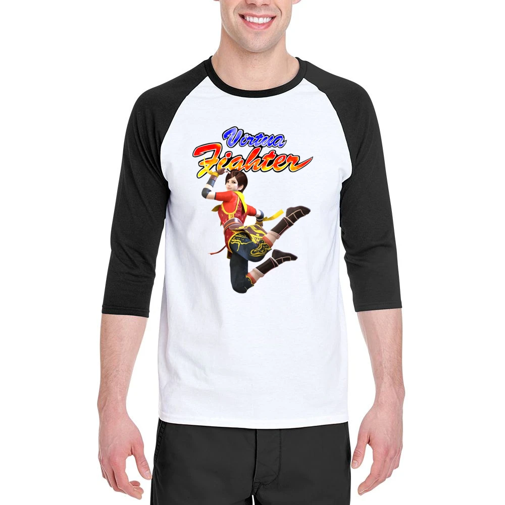 Eileen Virtua Fighter Arcade Fighting Retro Video Game Character Fan T Men 3/4 Sleeve T-Shirt