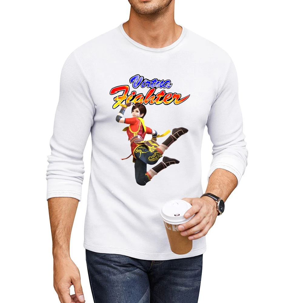 Eileen Virtua Fighter Arcade Fighting Retro Video Game Character Fan T Men CrewNeck Long Sleeve T-Shirt