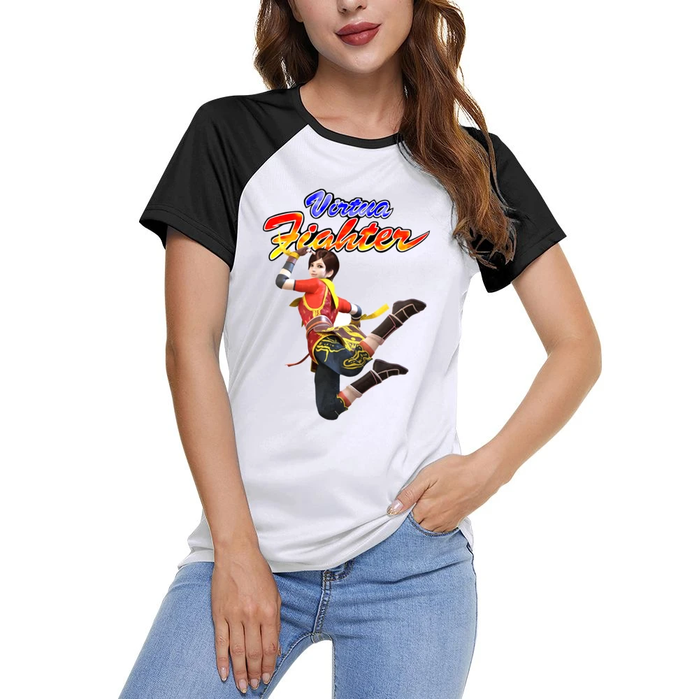 Eileen Virtua Fighter Arcade Fighting Retro Video Game Character Fan T Women Ladies Short Sleeve T-Shirt
