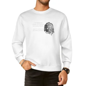 Einstein stupidity quote European Size Pullover Sweater