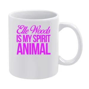 Elle Woods Is My Spirit Animal Funny Legally Blonde Harvard Law Graphi White Mug