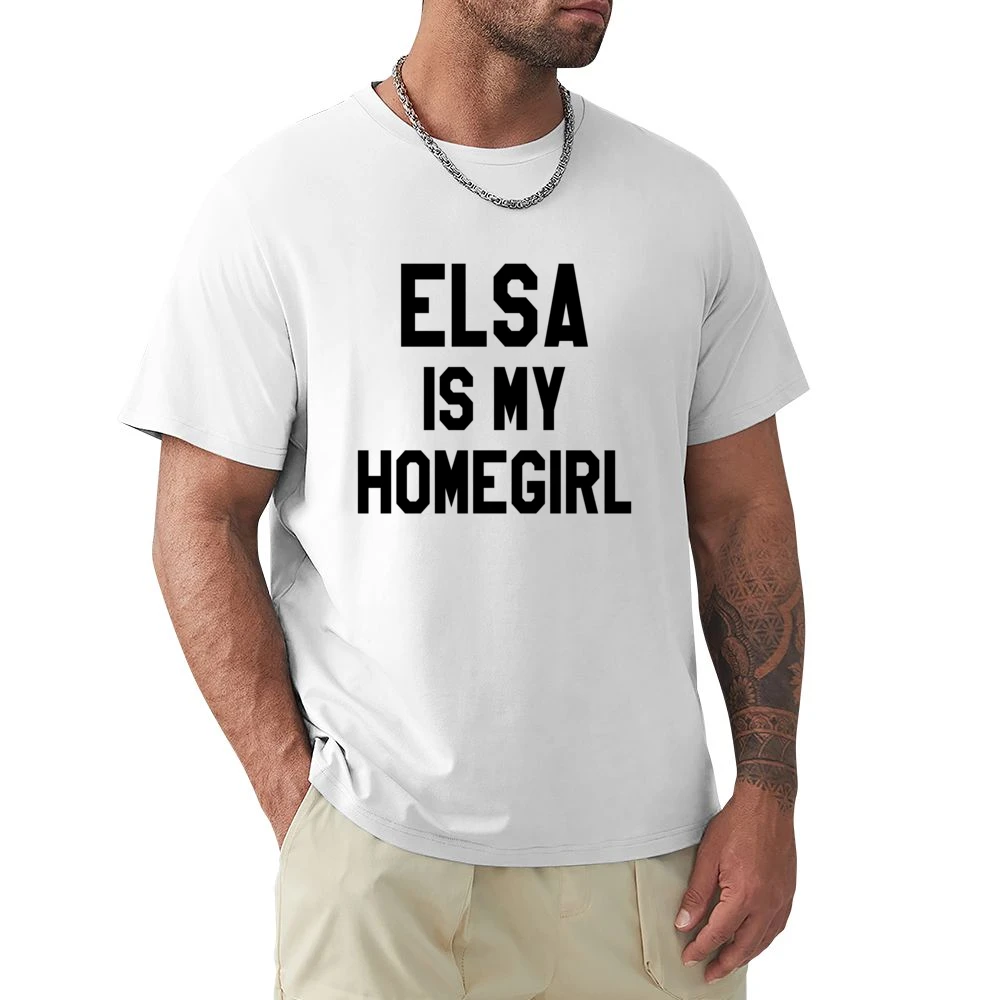 Elsa Is My Homegirl Fun Frozen Graphic Tee Shirt Premium Men T-shirt
