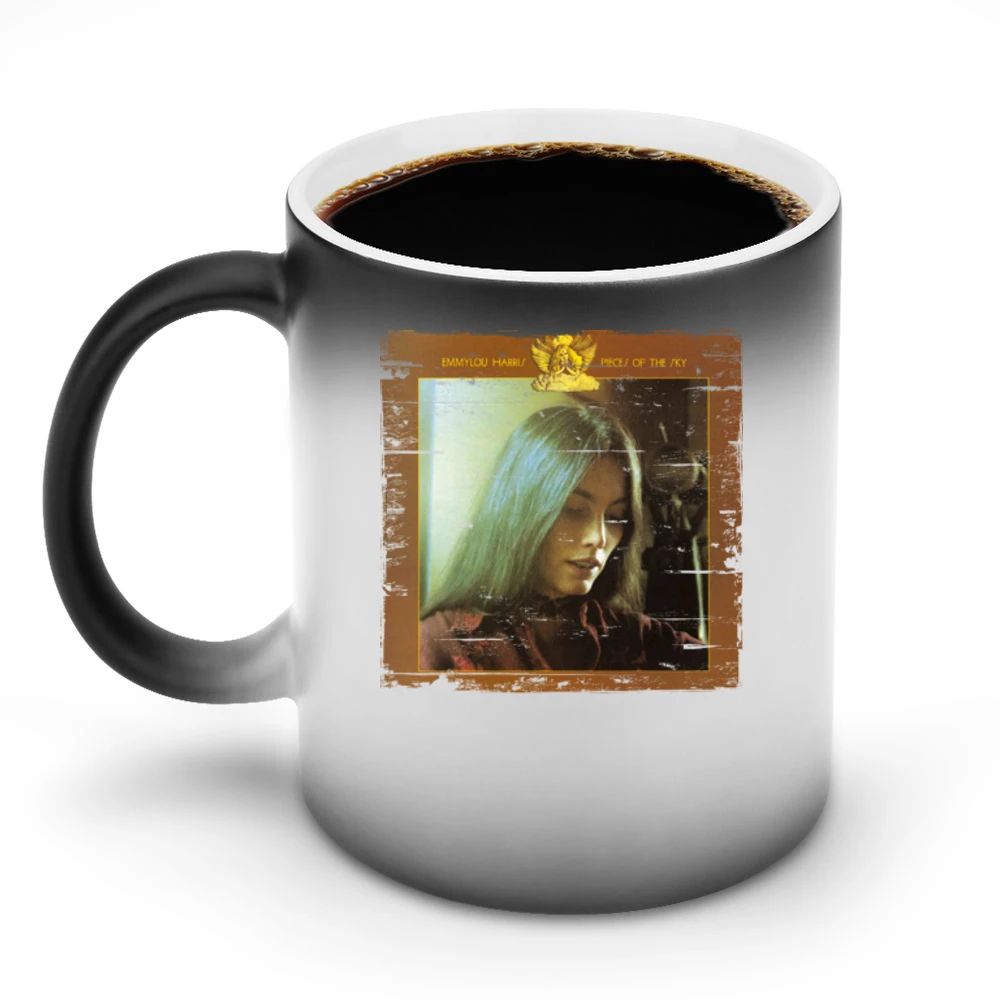 Emmylou Harris Pieces Of The Sky Album Cover Distressed Image Discoloration Mug