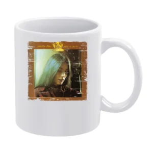 Emmylou Harris Pieces Of The Sky Album Cover Distressed Image White Mug