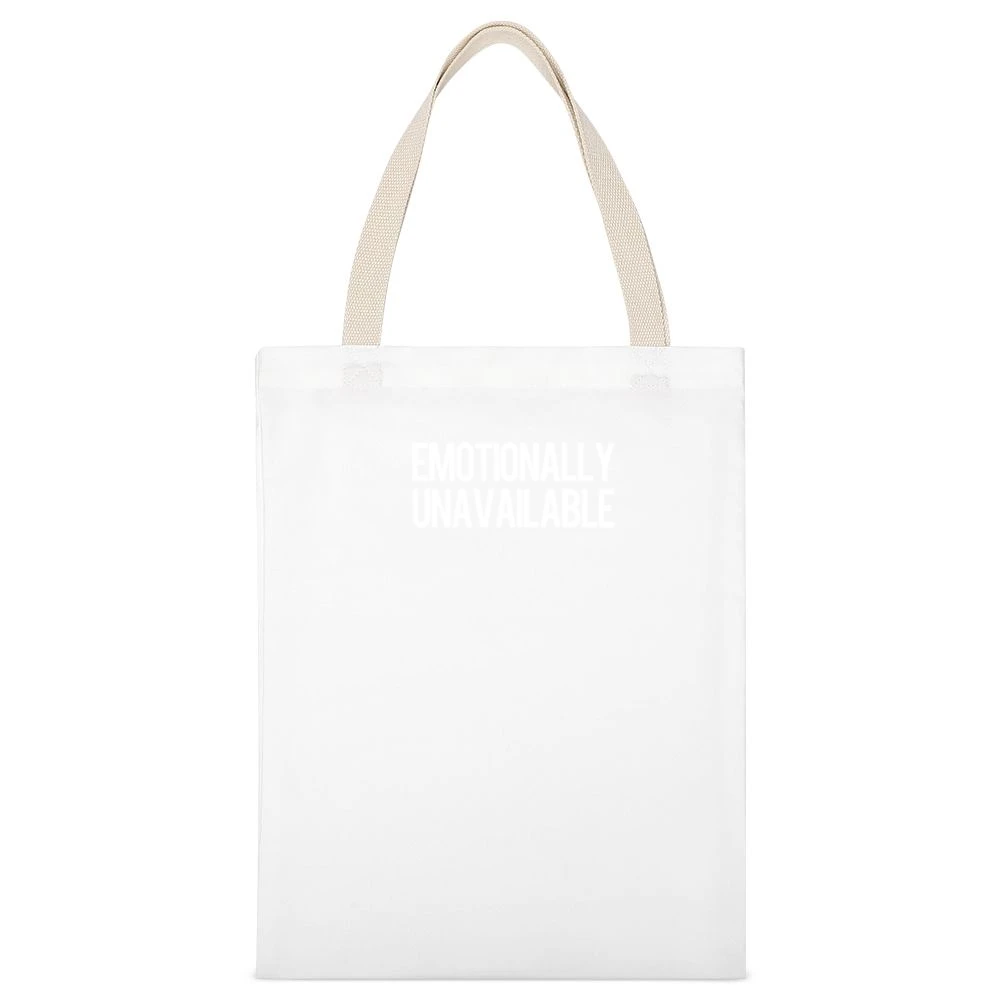 Emotionally Unavailable Celebrity Kelly Rowland Cool Fun Urban Graphic White Canvas Tote Shopping Bag