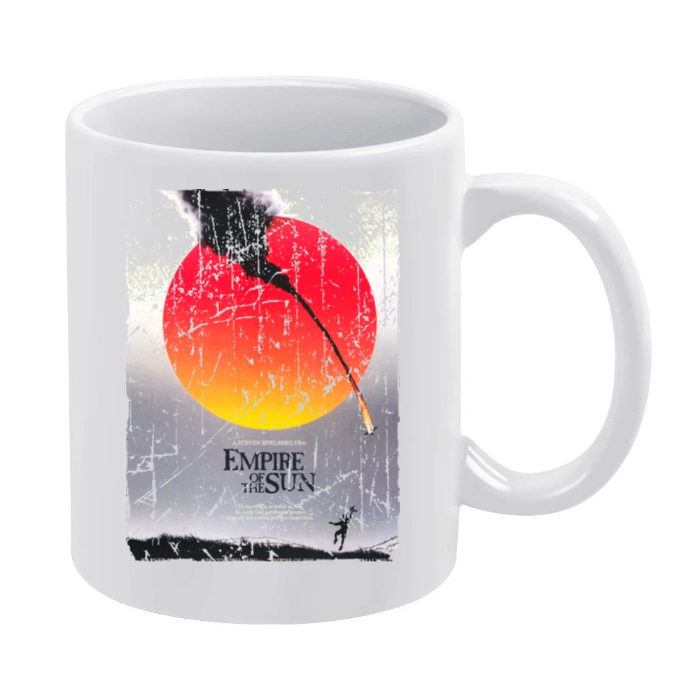 Empire Of The Sun Movie Poster Retro Aged Look White Mug