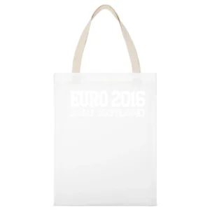 Euro 2016 Sans Scotland Funny No Scotland Football Europe Soccer Graph White Canvas Tote Shopping Bag