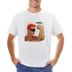 Eurythmics Touch Album Cover Distressed Image Asian Size Men T-Shirt