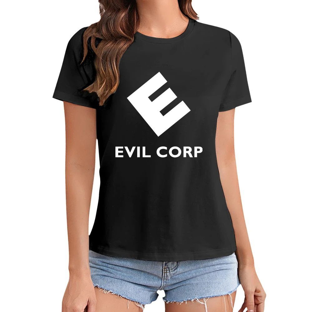 Evil Corp Mr Robot Science Fiction Tv Show Fan Asian Size Women Ladies T-shirt