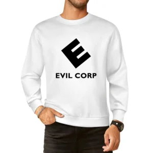 Evil Corp Mr Robot Science Fiction Tv Show Fan Black Logo European Size Pullover Sweater