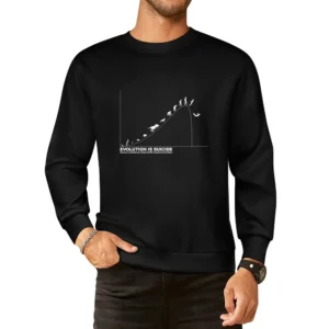 Evolution suicide because eventually you realise that life is stupid a European Size Pullover Sweater