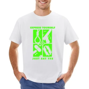 Express yourself just say yes Asian Size Men T-Shirt