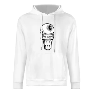 Eye Scream Ice Cream Fun Graphic Tee Shirt European Size Men Hoodie