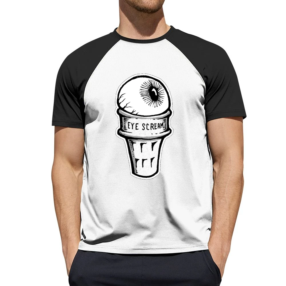 Eye Scream Ice Cream Fun Graphic Tee Shirt Men Short Sleeve T-Shirt