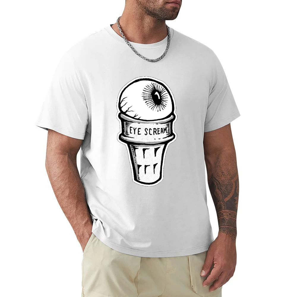 Eye Scream Ice Cream Fun Graphic Tee Shirt Premium Men T-shirt