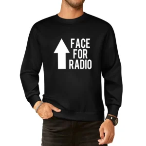 Face For Radio Funny Arrow Graphic European Size Pullover Sweater