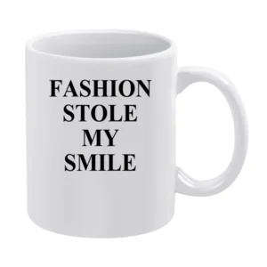 Fashion Stole My Smile Victoria Beckham Celebrity Style Graphic Model White Mug