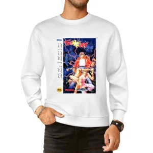 Fatal Fury Sega Genesis Old School Retro Video Game Fan Distressed T S European Size Pullover Sweater
