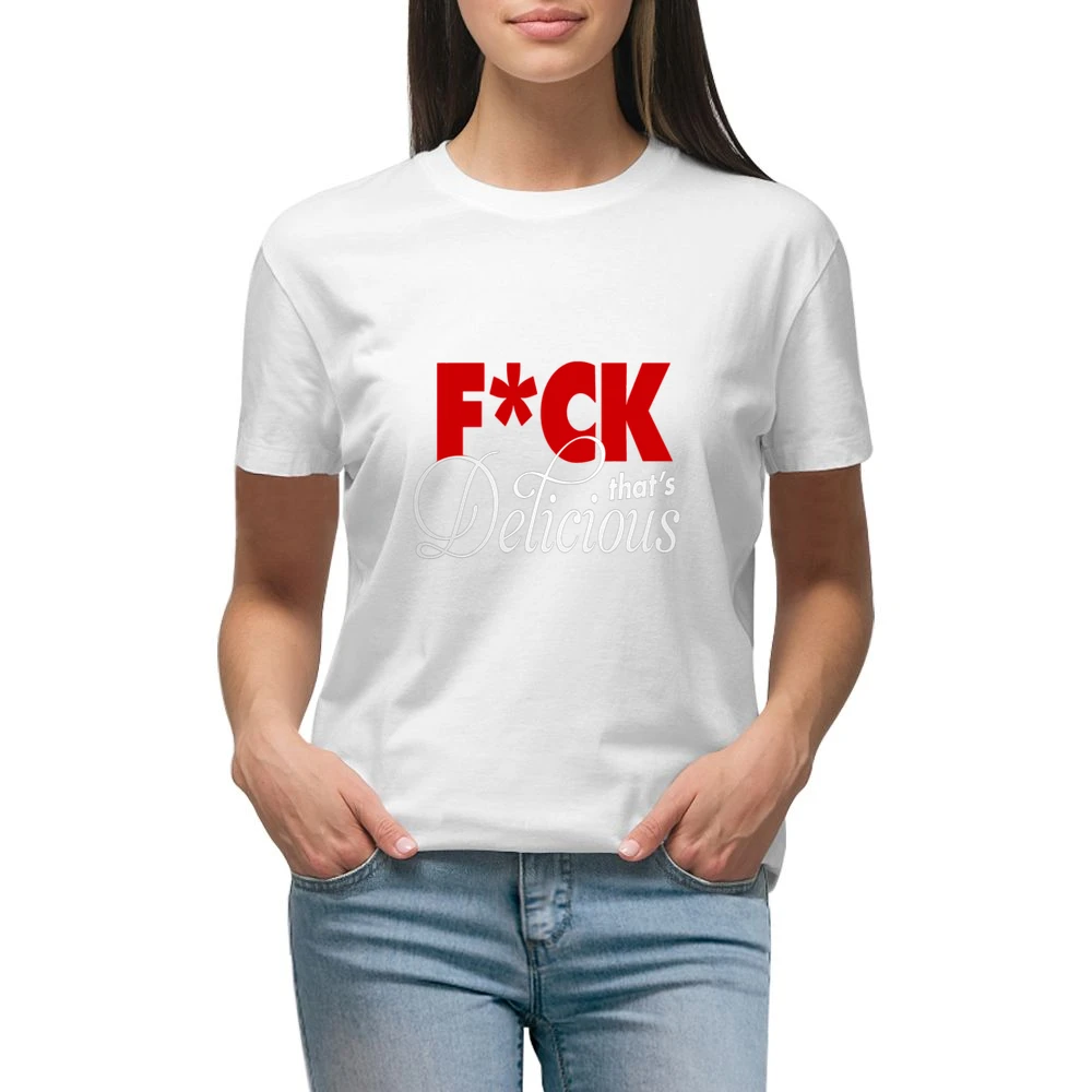 F*ck That's Delicious Long Sleeve Premium Women Ladies T-shirt