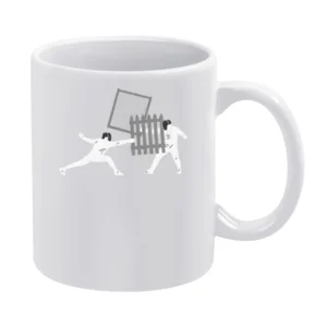 Fencing Funny Sports White Mug