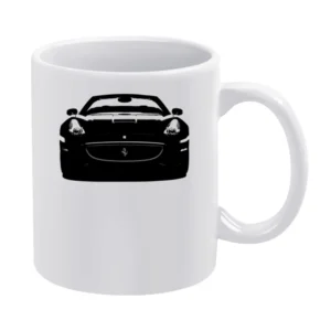 Ferrari California Spyder Convertible Car Front Grill Enthusiast Graph White Mug