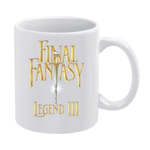 Final Fantasy Legend 3 Game Boy Nintendo Old School Retro Video Game F White Mug
