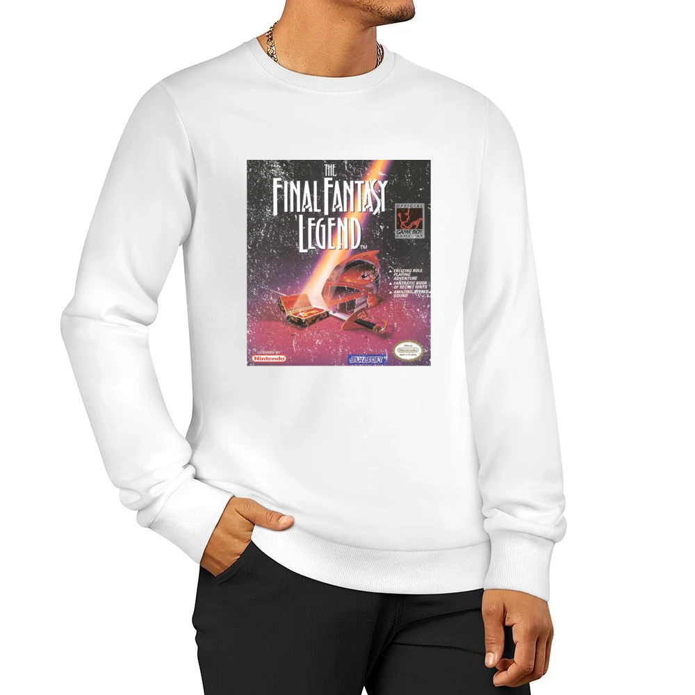 Final Fantasy Legend Game Boy Nintendo Old School Retro Video Game Fan Men Pullover Sweatshirt