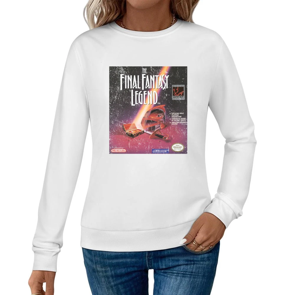 Final Fantasy Legend Game Boy Nintendo Old School Retro Video Game Fan Women Pullover Sweatshirt