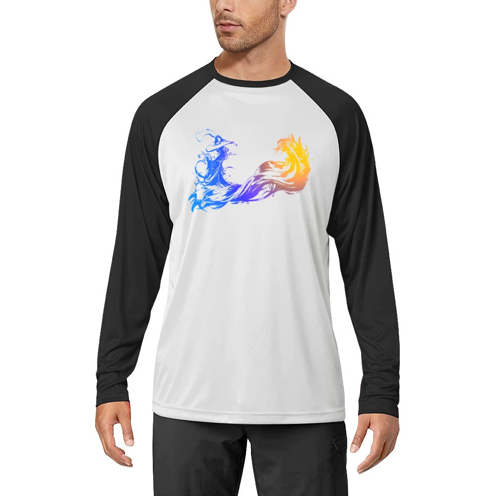 Final Fantasy X Logo No Font RPG Video Game Fan Men Long Sleeve T-Shirt