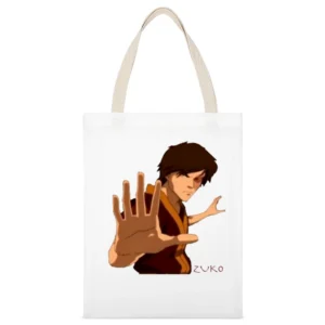 Fire nation Banished prince Zuko avatar The Last Airbender legend of A White Canvas Tote Shopping Bag