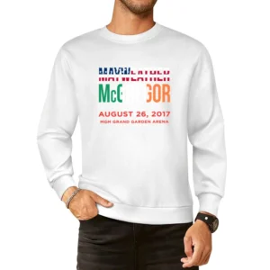 Floyd Mayweather Vs Conor Mcgregor Fight August 26 Promo European Size Pullover Sweater