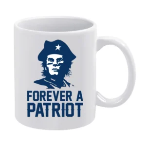Forever A Patriot Tom Brady New England Football Tribute Sports Fan T White Mug