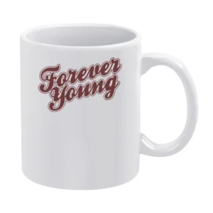 Forever Young Retro Music 80s White Mug