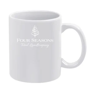 Four Seasons Hotel Total Landscaping Parody Funny Black White Mug