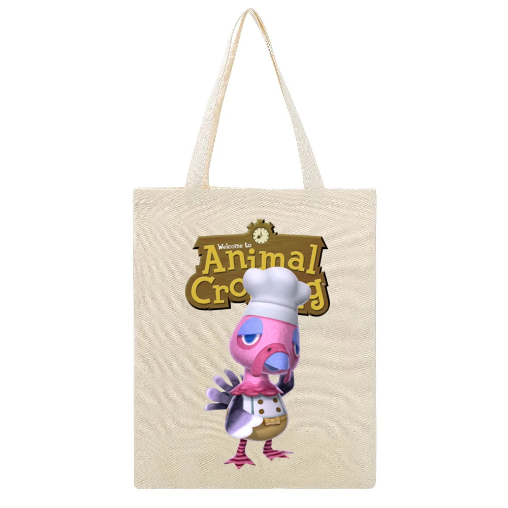 Franklin From Animal Crossing Nintendo Video Game Fan Beige Canvas Tote Shopping Bag