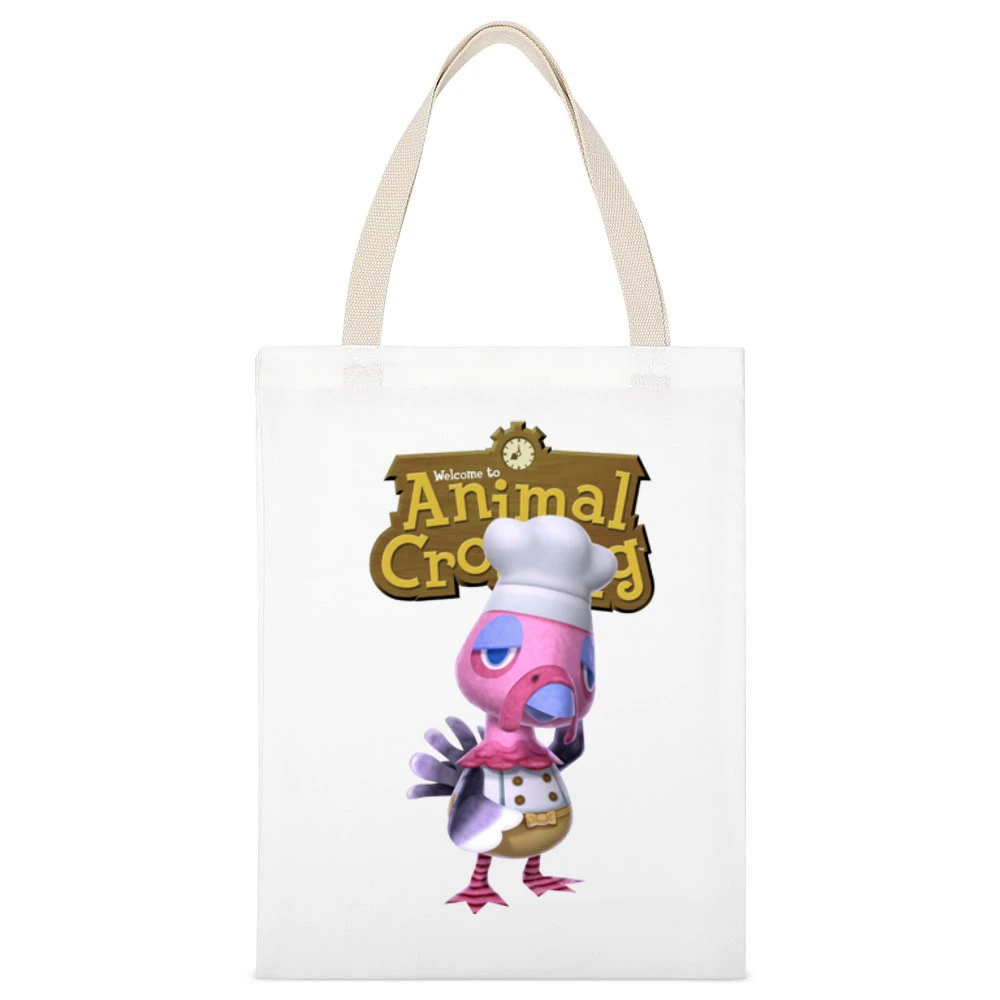 Franklin From Animal Crossing Nintendo Video Game Fan White Canvas Tote Shopping Bag